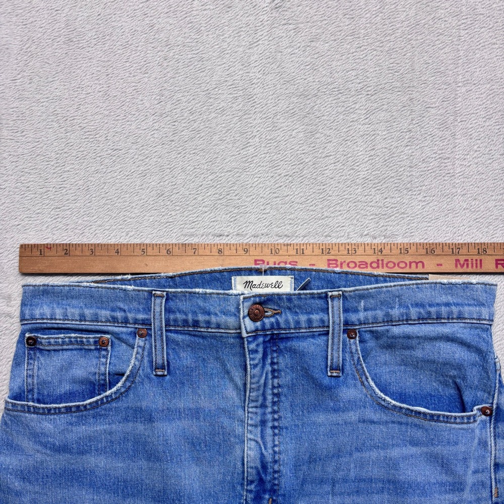 NWT Madewell Classic Straight Jeans Blue Wash Denim Women's 32x27 AJ199 Highrise - Picture 6 of 8